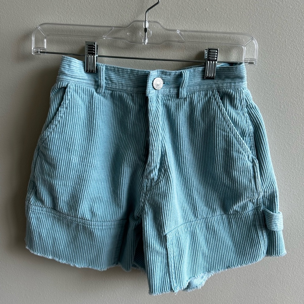 Forever 21, light blue corduroy shorts. XS